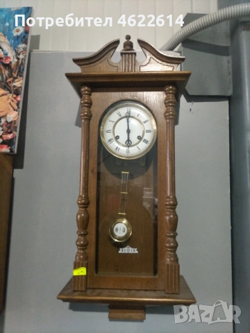 СТЕНЕН ЧАСОВНИК РАБОТЕЩ В ОТЛИЧНО СЪСТОЯНИЕ , снимка 4 - Стенни часовници - 53290740