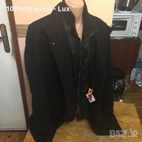 Lindbergh-Denmark-Вълна-мерино-Бизнес палто-2ХЛ, снимка 3 - Палта - 52697620