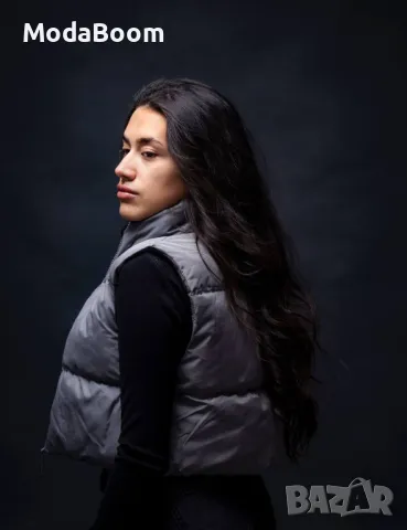 Къс дамски елек , снимка 3 - Елеци - 48374305