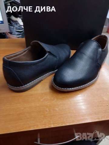 Мъжки обувки естествена кожа м. 202 черни , снимка 5 - Ежедневни обувки - 40852767