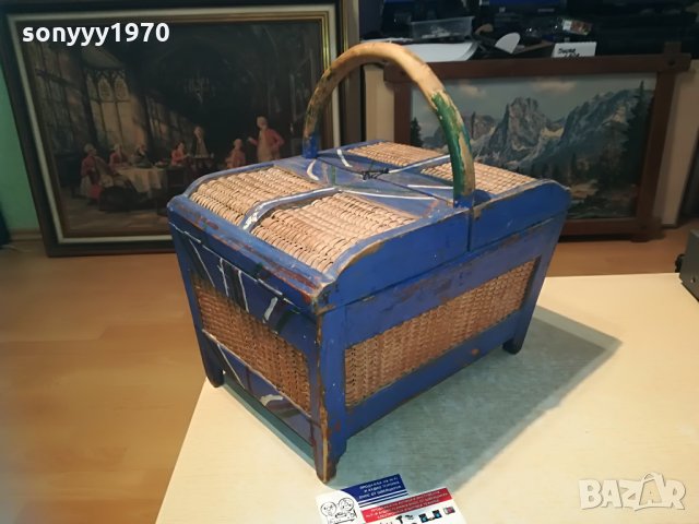 РЕТРО ЧАНТА-ДЪРВО И РАТАН-40Х40Х27СМ, снимка 18 - Колекции - 29141177