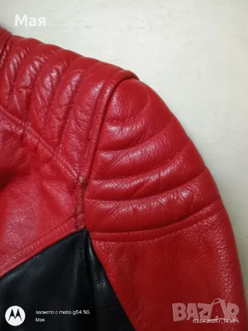 Дамско мото яке, кожа р-р 42 -ХС/С-протектори, снимка 3 - Якета - 50053250