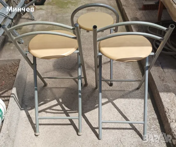 Сгъваеми столове-бар, снимка 3 - Столове - 49975740