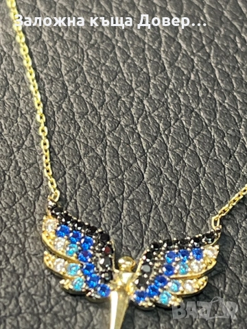 Златно колие феникс  14 карата 585 zlatni gold Fenix, снимка 6 - Колиета, медальони, синджири - 52829669