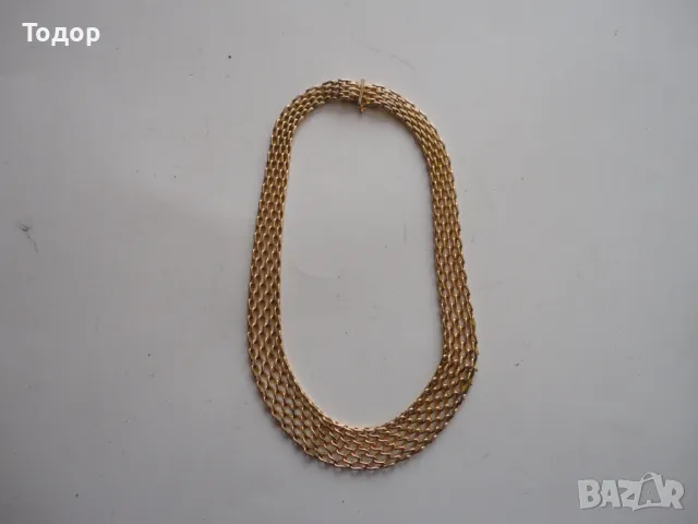 Страхотно позлатено колие 4, снимка 3 - Колиета, медальони, синджири - 47423827