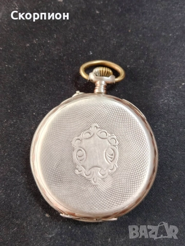 Швейцарски СРЕБЪРЕН джобен часовник 1901г. - 6 Рубина-ПЕРФЕКТЕН, снимка 3 - Джобни - 49965271