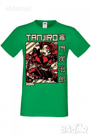 Мъжка тениска Demon Slayer Tanjiro Kamado 02,Анимация,игра,Празник,Повод,, снимка 1 - Тениски - 37936770