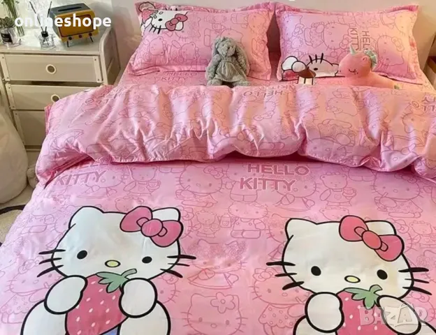 Комплект спално бельо Hello Kitty, снимка 2 - Други стоки за дома - 48705541
