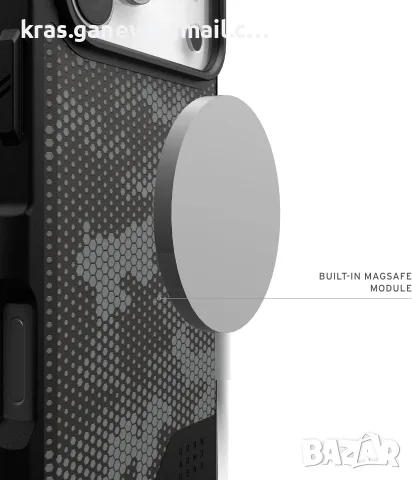 Калъф UAG Metropolis LT за Apple iPhone 17 Pro Max – Micro Hex Camo Graphite, снимка 4 - Калъфи, кейсове - 56006759