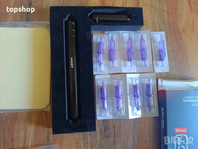 Безжичен комплект за татуировки Mast, Tour Fly Slim безжична ротационна машина за татуировки..., снимка 11 - Друга електроника - 51615252