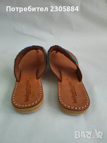 Laidback London  дамски чехли Ръчна изработка. , снимка 2 - Чехли - 51537830