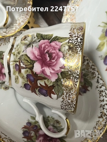 2 броя тройни сетове порцелан Mitterteich , снимка 3 - Чаши - 53092641