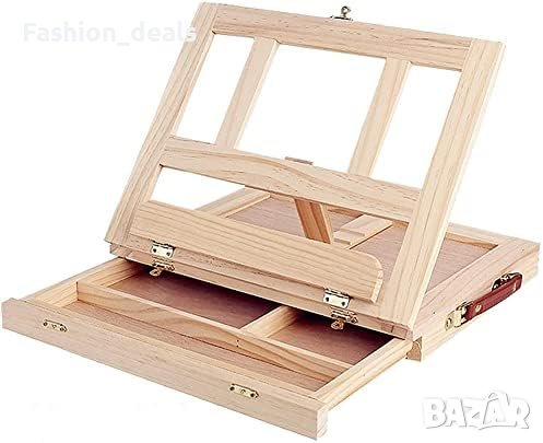 Нов Многофункционален Преносим Дървен Молберт Стойка за Скициране Рисуване , снимка 3 - Други - 42697357