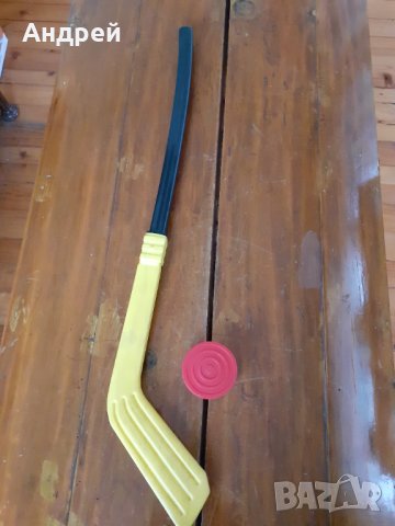 Стар Детски Хокей стик и шайба, снимка 3 - Други ценни предмети - 31268175