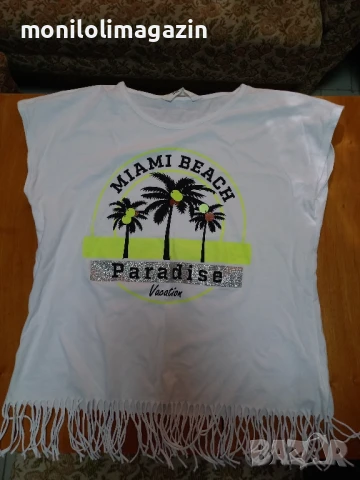 памучна блуза, облечена е веднъж 