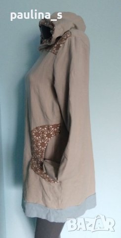 Два броя / Ватирана рокля с качулка / голям размер , снимка 5 - Рокли - 40607838