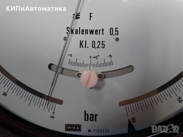 образцов манометър WIKA 341.11.250 160 Bar, снимка 5 - Резервни части за машини - 34514353