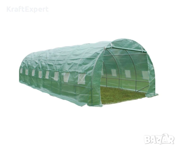 Тунелна оранжерия 800x300x200cm с 2 Врати и 16 прозореца