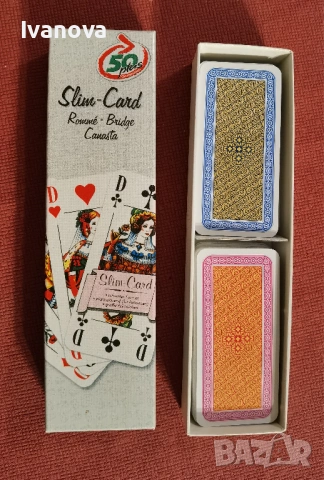 Комплект немски карти слим, снимка 2 - Карти за игра - 54175785