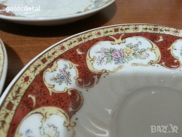 Стар български порцелан чинии , снимка 5 - Антикварни и старинни предмети - 44783997