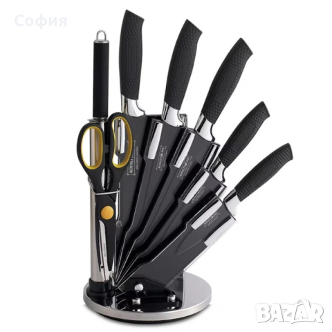 Комплект 5 броя ножове Royalty, снимка 4 - Прибори за хранене, готвене и сервиране - 44570481