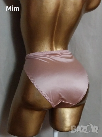XL Розова, еластична, сатенена бикина , снимка 2 - Бельо - 52313779