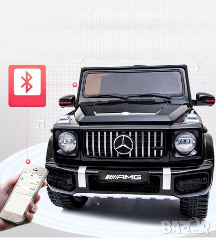 Акумулаторен джип Mercedes Benz G63  с меки гуми , снимка 14 - Детски велосипеди, триколки и коли - 35493577