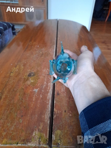 Стъклена фигура,фигурка,риба #8, снимка 2 - Други ценни предмети - 53911136