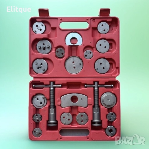 Комплект инструменти KraftRoyal за спирачни апарати и накладки - 21 Части, снимка 6 - Други стоки за дома - 52644387