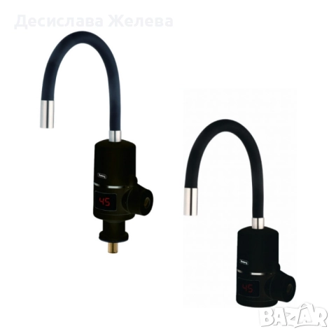 Нагревател за вода Rosberg за стена/за плот, с гъвкав силиконов маркуч, 3300W