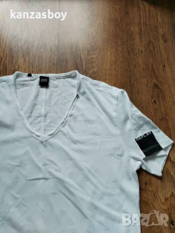 Replay Beachwear - страхотна мъжка тениска КАТО НОВА ХС, снимка 5 - Тениски - 50211598