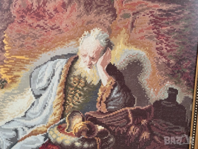 Гоблен "Пророк Йеремия", снимка 6 - Гоблени - 54190200