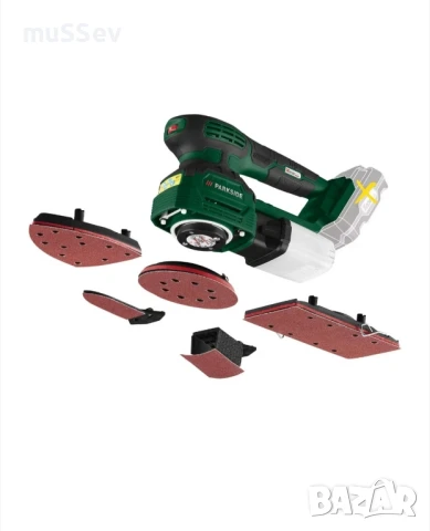 акумулаторна многофункционална шлайф машина 20В Парксайд 