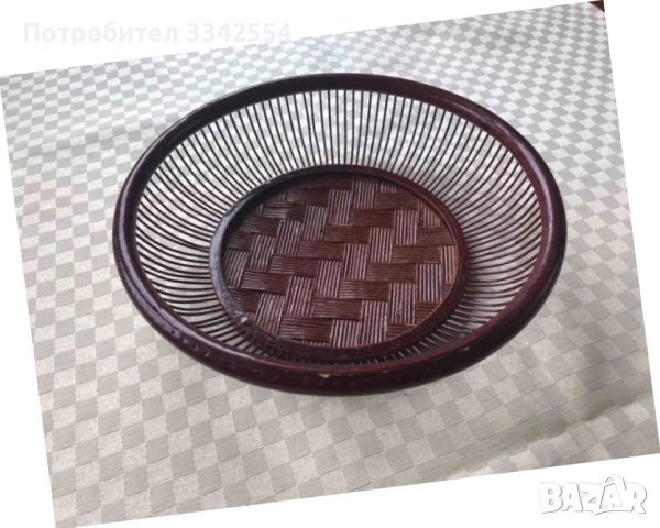 ПАНЕР ПАНЕРКА ДЪРВО ПЛЕТЕН ФРУКТИЕРА, снимка 3 - Аксесоари за кухня - 44474058