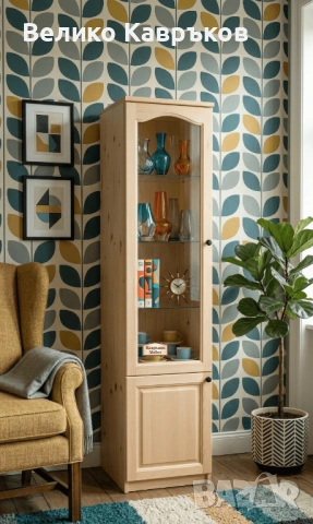 Витрина-40х40х180см,масив.