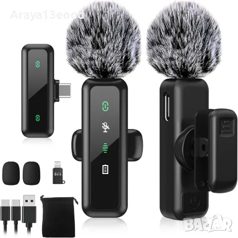 Безжични микрофони H63 – 2 броя, USB-C, шумопотискане