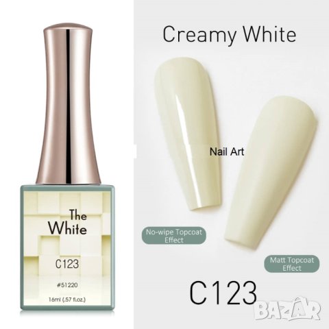 Canni Гел лак бяла серия - White – 16 ml, снимка 4 - Продукти за маникюр - 37255368