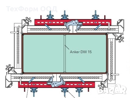 Кофраж за колони, алуминиев, немски до 60х60 см, за видим бетон., снимка 9 - Други машини и части - 51850218