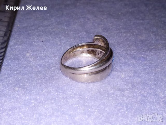 СТАР СТИЛЕН СРЕБЪРЕН ПРЪСТЕН СРЕБРО 925 РЪЧНА МАЙСТОРСКА РЕТРО АРТ ИЗРАБОТКА 36419, снимка 9 - Пръстени - 39460664