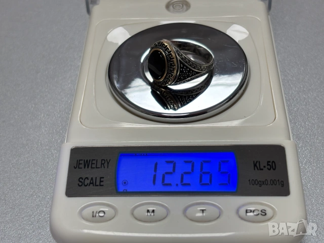 Мъжки Сребърен Пръстен "Версаче" (проба 925)- 12,26 грама, снимка 13 - Пръстени - 53903145