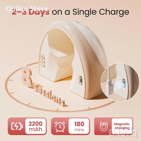 NCVI отопляема електрическа помпа за кърма 2 бр. – 4 режима, 9 нива, носим модел, снимка 8 - Помпи за кърма - 54176378