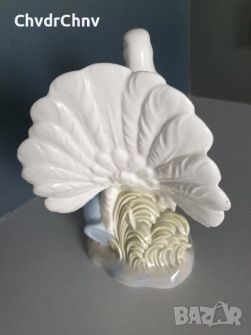 Requena Валенсия статуетка 21см/испанска порцеланова фигура на птица-гълъб, снимка 3 - Статуетки - 52496296