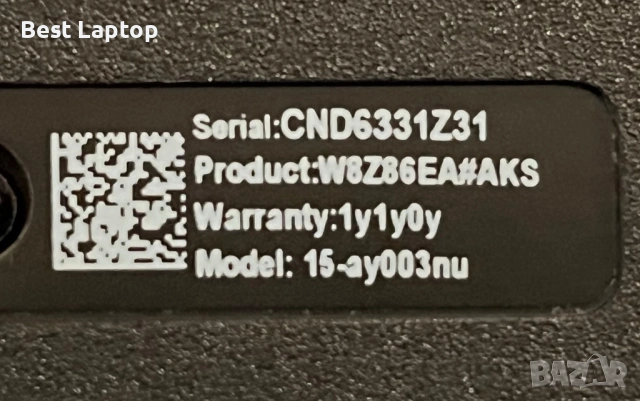 Hp 15.6" intel N3060 500gb 4gb laptop, снимка 5 - Лаптопи за дома - 54105758