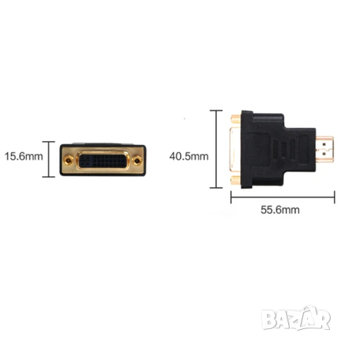 Dvi 24+5 /HDMI адаптер, преходник, снимка 7 - Друга електроника - 51228990