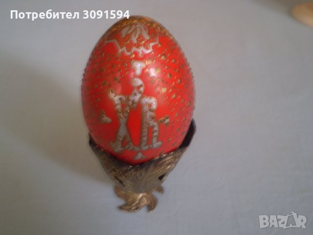 Руско ръчно рисувано дървено яйце, снимка 8 - Антикварни и старинни предмети - 36896457