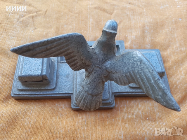 Немска масивна мастилница, снимка 4 - Антикварни и старинни предмети - 52111785