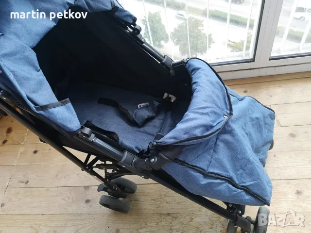 Лятна количка Kikka Boo Quincy Blue Melange, снимка 3 - Детски колички - 56006961
