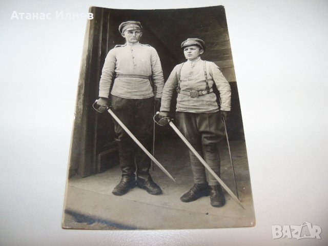 Стара снимка-картичка военни от 1922г., снимка 3 - Други ценни предмети - 38428554