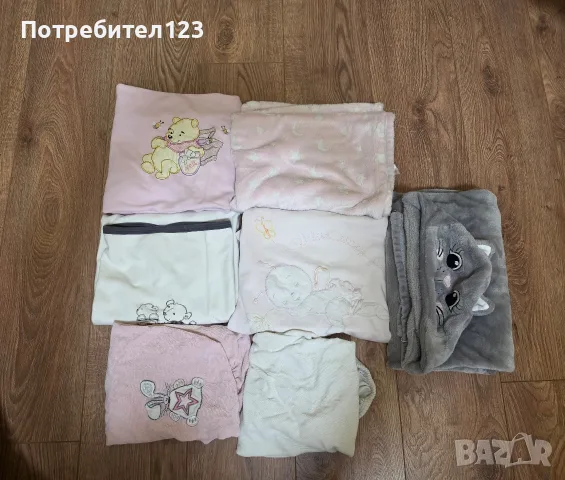 Бебешки одеяла и чаршаф с ластик
