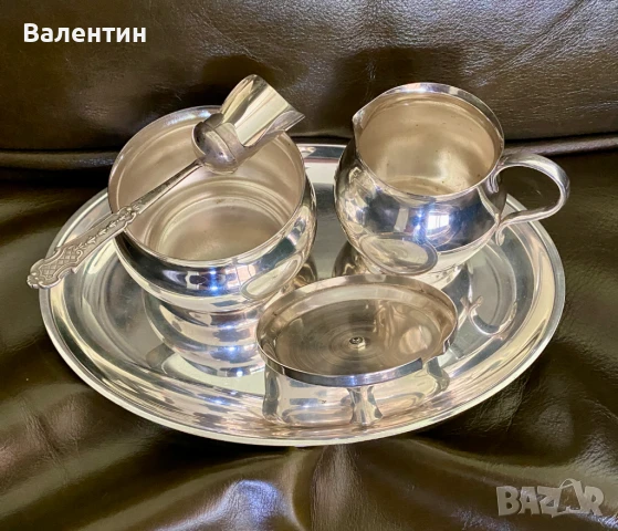 #2001# Сервиращ комплект. Посребряване. Винтидж., снимка 2 - Аксесоари за кухня - 50446788